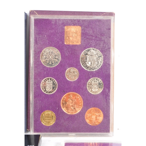 440 - Four 20th century 1970s Royal Mint coin proof packs. The collection to include two examples of 'Coin... 