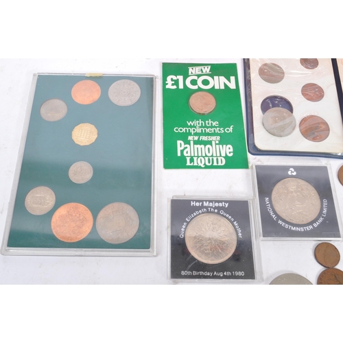 444 - An assortment of UK proof and non-proof coins & sets. The lot to include a 90th Birthday Silver Proo... 