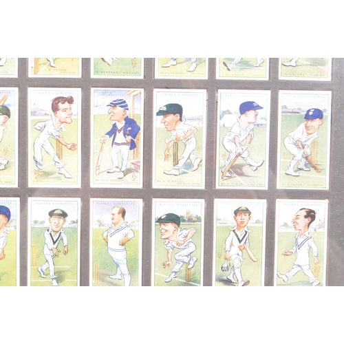 449 - Players Cigarettes - Collections of vintage 20th century cigarette cards. Cricketers caricatures by ... 