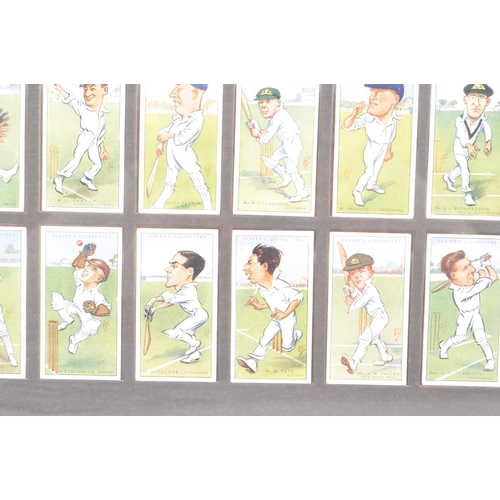 449 - Players Cigarettes - Collections of vintage 20th century cigarette cards. Cricketers caricatures by ... 