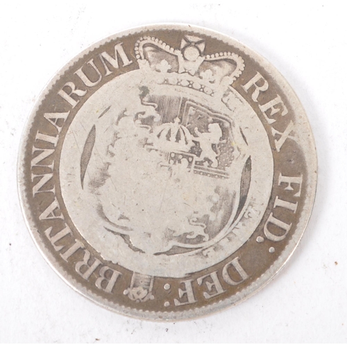 453 - A George III 1817 silver half crown coin. Bullhead to the obverse.