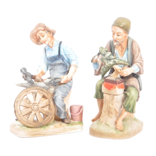 46 - W. Goebel - A collection of early 20th century German W. Goebel and other Hummel manner figurines. T... 