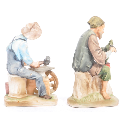 46 - W. Goebel - A collection of early 20th century German W. Goebel and other Hummel manner figurines. T... 