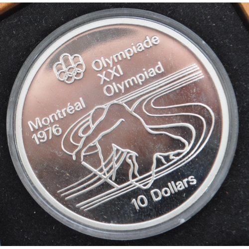 461 - Royal Canadian Mint - Canada 1975 Olympic Coin Proof Set - Set of four .925 silver $5 & $10 dollars ... 