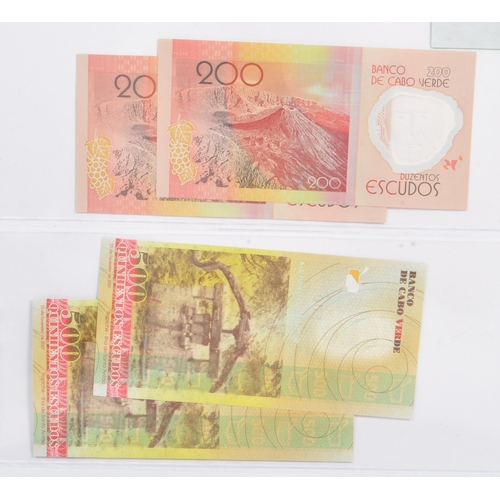 462 - Banco de Cabo Verde - A collection of 2007 & 2014 bank notes. To include two 200 verde notes - AG255... 