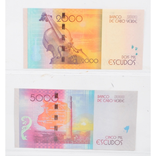 462 - Banco de Cabo Verde - A collection of 2007 & 2014 bank notes. To include two 200 verde notes - AG255... 