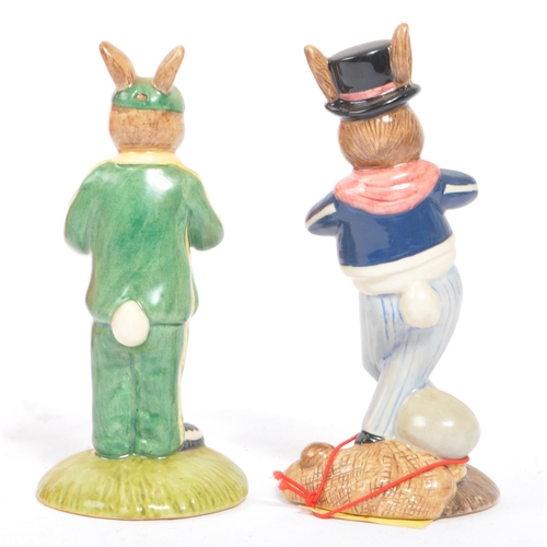 47 - Royal Doulton - Bunnykins - A collection of late 20th century porcelain china bunny figures / statue... 