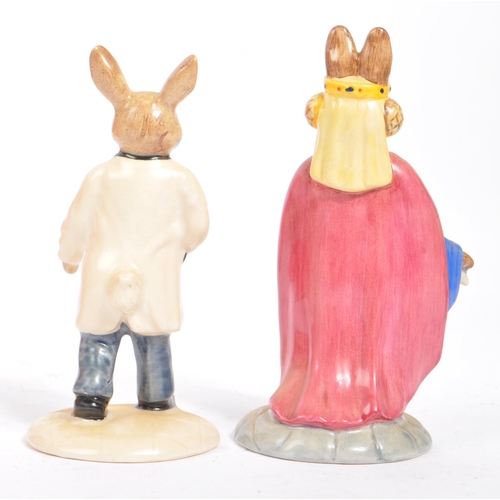 47 - Royal Doulton - Bunnykins - A collection of late 20th century porcelain china bunny figures / statue... 