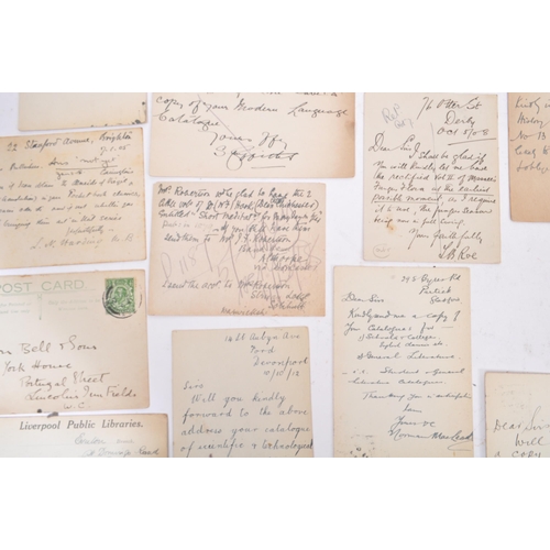 473 - Handwritten correspondence postcards approx. 1,000 British pre WWI Edward 7th – George 5th stamped a... 