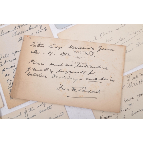 473 - Handwritten correspondence postcards approx. 1,000 British pre WWI Edward 7th – George 5th stamped a... 