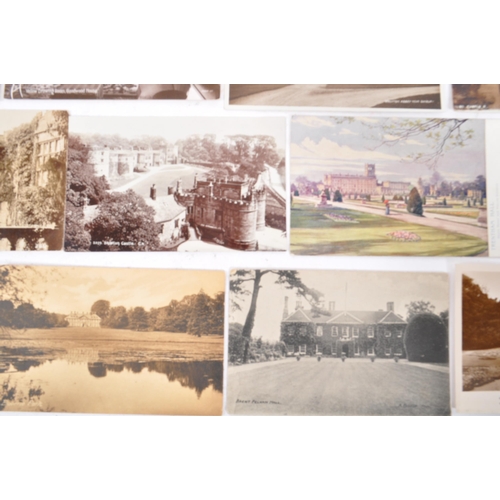 474 - Postcard collection of UK Country Houses. Approx. 375 early to mid-20th century. Many lesser seen bu... 