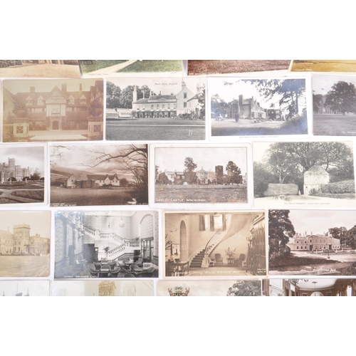 474 - Postcard collection of UK Country Houses. Approx. 375 early to mid-20th century. Many lesser seen bu... 