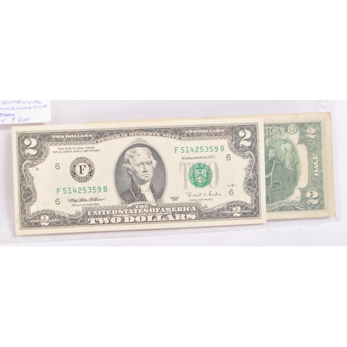 476 - A collection of 20th century circa 1985 uncirculated and very fine United States of America US dolla... 