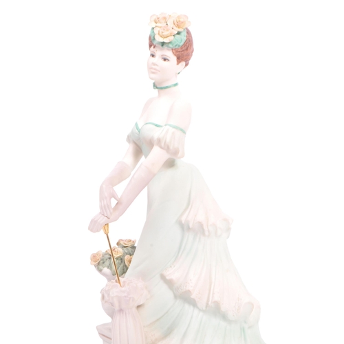 48 - Coalport - A collection of four late 20th century & later Coalport porcelain china figurines. To inc... 