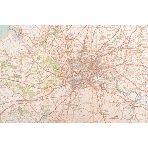 481 - Map. 1922 Ordnance Survey One Inch of Bristol District. Special Sheet Popular Edition. Includes Glos... 