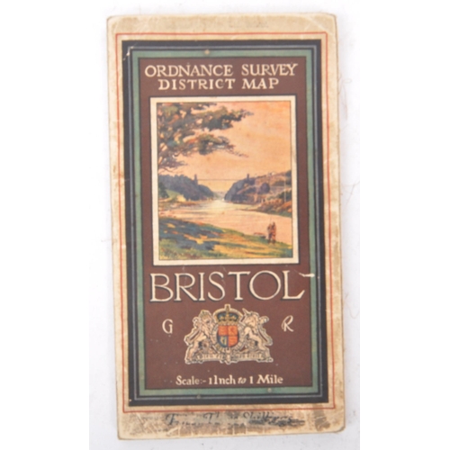 481 - Map. 1922 Ordnance Survey One Inch of Bristol District. Special Sheet Popular Edition. Includes Glos... 