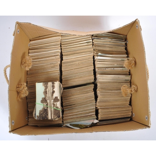 483 - Extensive unsorted Edwardian topographical postcard accumulation of approx. 6,000 six thousand. Vill... 