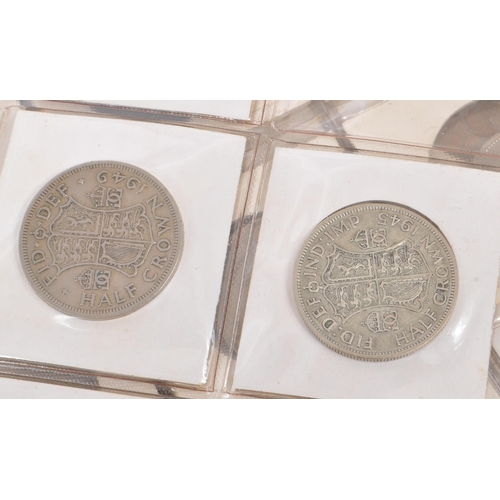 484 - A collection of 20th century British coins to include 1940s and 1950s half crowns alongside a collec... 