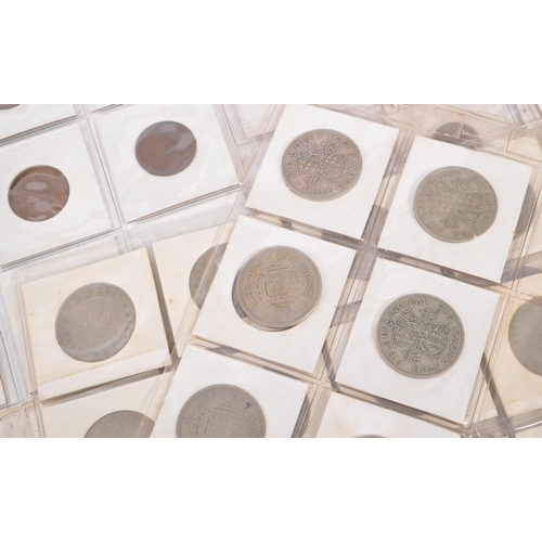 484 - A collection of 20th century British coins to include 1940s and 1950s half crowns alongside a collec... 