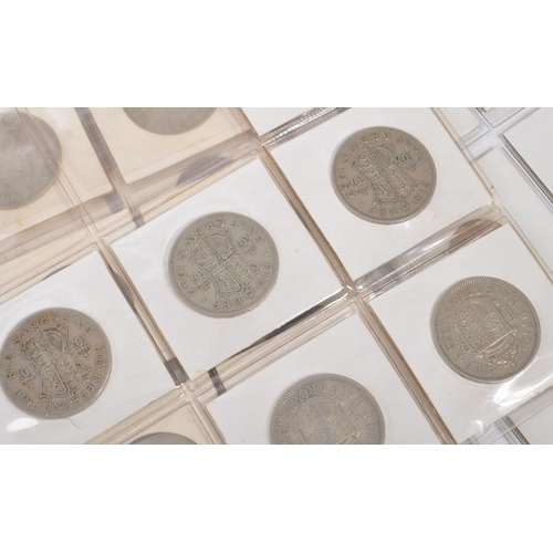 484 - A collection of 20th century British coins to include 1940s and 1950s half crowns alongside a collec... 