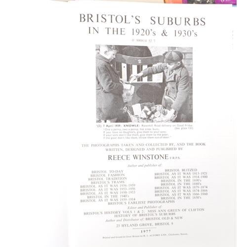 489 - Bristol. Local interest books by Reece Winstone showing views of the city’s past. Popular much colle... 