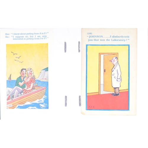 491 - Comic postcards circa 1960s-80s. Collection of 200 “saucy seaside” type in album with approx. 75 by ... 