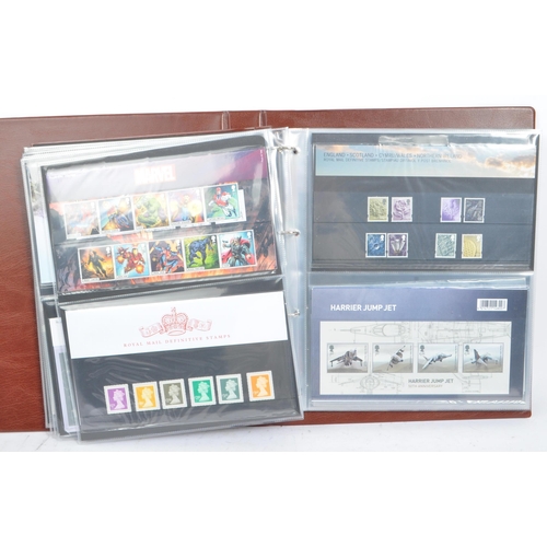 501 - A collection of 20th and 21st century British presentation pack commemorative stamps. Presentation p... 