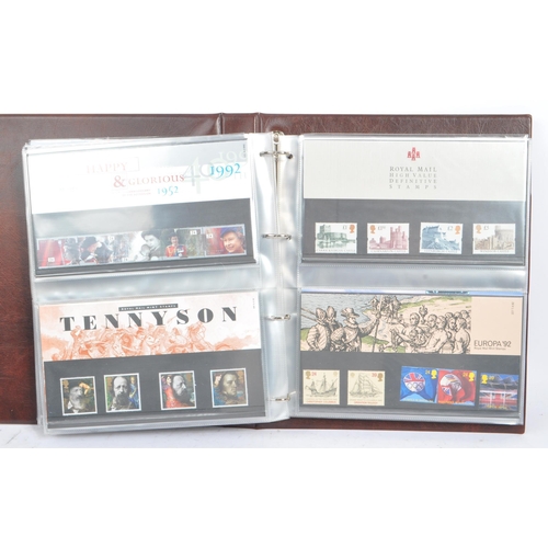 501 - A collection of 20th and 21st century British presentation pack commemorative stamps. Presentation p... 