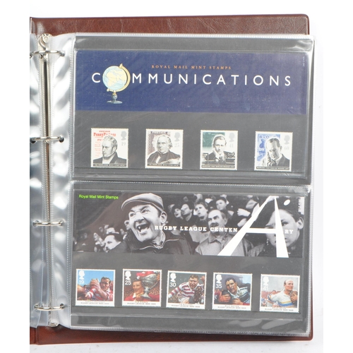 502 - A collection of 20th and 21st century British presentation pack commemorative stamps. Presentation p... 