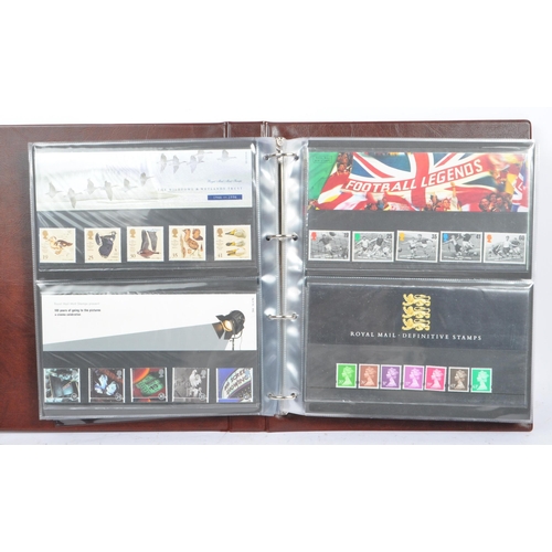 502 - A collection of 20th and 21st century British presentation pack commemorative stamps. Presentation p... 