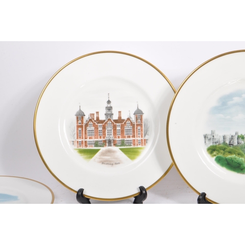 51 - Wedgwood - From a series of watercolours of castle and country houses by David Gentleman issued in a... 