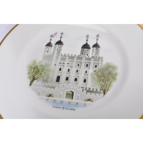 51 - Wedgwood - From a series of watercolours of castle and country houses by David Gentleman issued in a... 