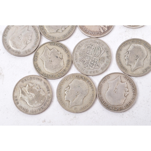 512 - A collection of 20th century British currency silver 'Half Crowns' coinage. The collection to includ... 