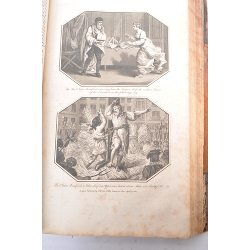 522 - An early 19th century 1811 leatherbound Foxes Book of Martyrs. The book of martyrs or the acts and m... 