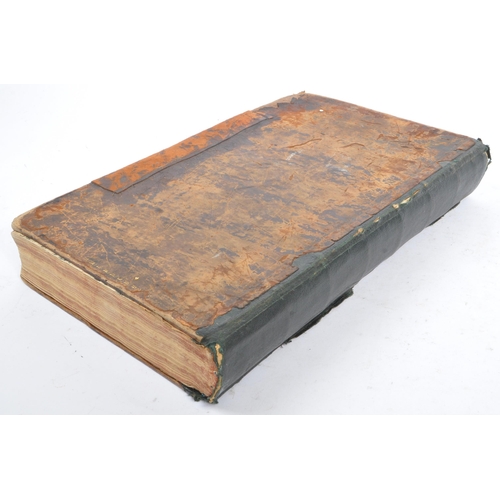 522 - An early 19th century 1811 leatherbound Foxes Book of Martyrs. The book of martyrs or the acts and m... 