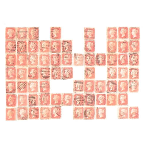 525 - A collection of 19th century and 20th century Victorian postage stamps to include approximately 120 ... 