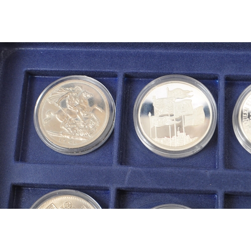 539 - Westminster Mint - A collection of 12 twelve commemorative silver and copper nickel coins. Certifica... 