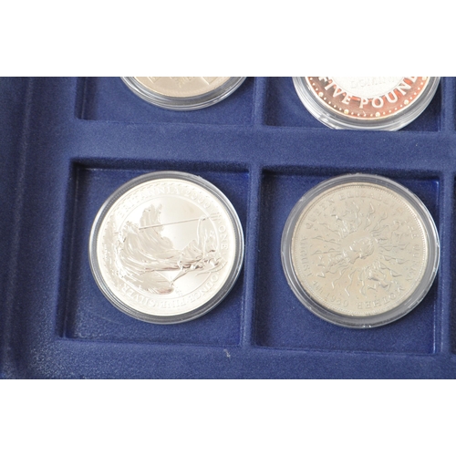 539 - Westminster Mint - A collection of 12 twelve commemorative silver and copper nickel coins. Certifica... 