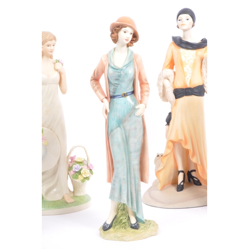 61 - The Regal Collection - A collection of four female glamour figurines. To include, 90360 Petrina, P16... 