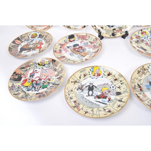 7 - Danbury Mint - Beano collectors plates. A collection of contemporary porcelain china Beano comic dis... 