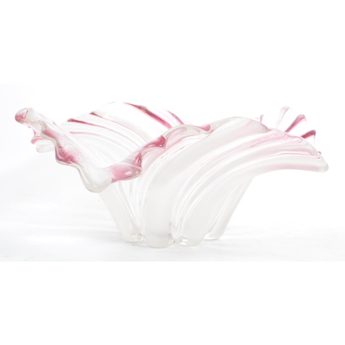 75 - Josef Hospodka for Chribska - three vintage mid 20th century studio art glass display centrepieces. ... 