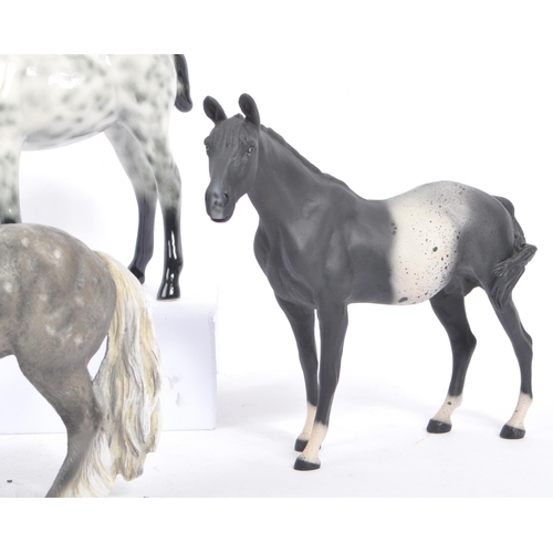 78 - Beswick - A collection of porcelain china / resin figures of horses. Comprising of the Leonardo coll... 