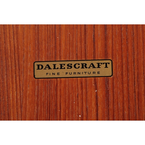 555 - Dalescraft - A mid 20th century Dalescraft teak extending dining table. The table of rectangular for... 