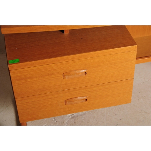 557 - G Plan - A mid 20th century G-Plan E-Gomme teak Quadrille dressing table in the manner of R. K. Benn... 