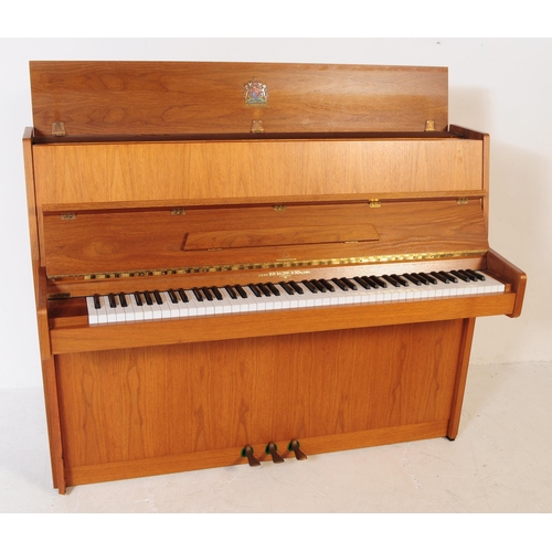 590 - John Broadwood & Sons - A mid 20th century John Broadwood & Sons London teak cased upright piano. Th... 