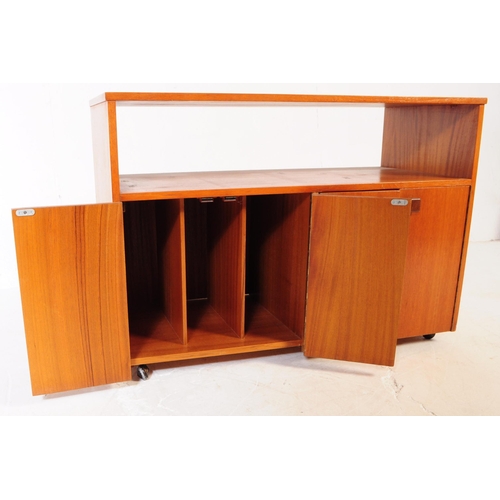 595 - British Modern Design - A vintage circa 1970's British teak sideboard / highboard console cabinet. H... 