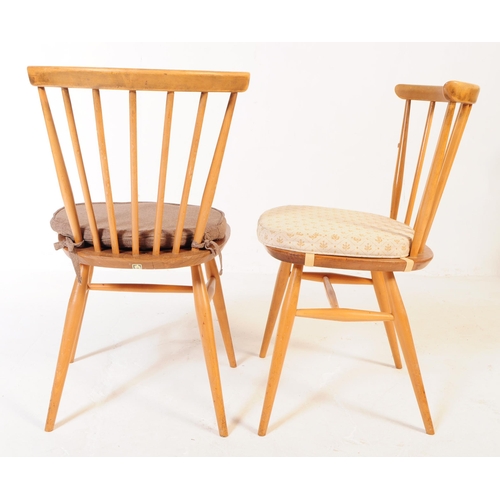 598 - Ercol - Model 449 - A set of Five vintage 20th century beech and elm stick back dining chairs by Erc... 