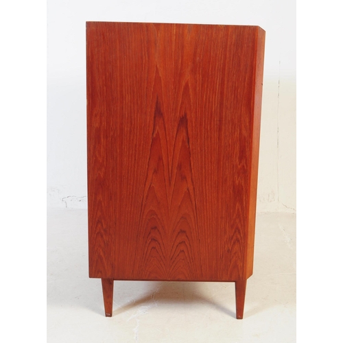 652 - Ib Kofod-Larsen - A mid 20th century teak and rosewood pedestal chest of drawers designed by Ib Kofo... 