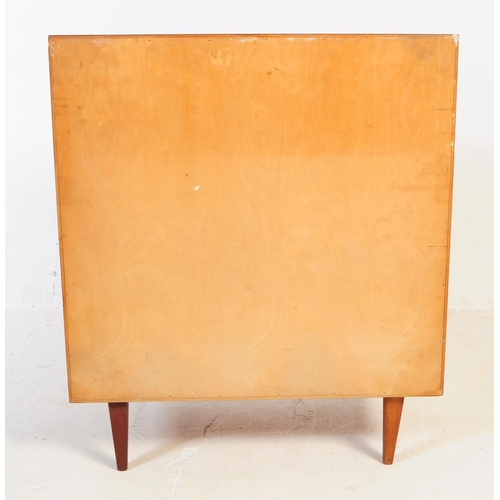 652 - Ib Kofod-Larsen - A mid 20th century teak and rosewood pedestal chest of drawers designed by Ib Kofo... 