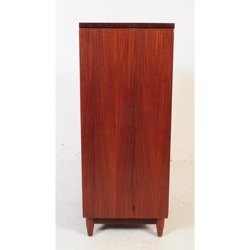 653 - White and Newton Furniture - A mid 20th century teak wood White and Newton pedestal chest of drawers... 